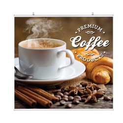 Hanging Clamp Bar Banner Display | PRINT AND STAND PACKAGE