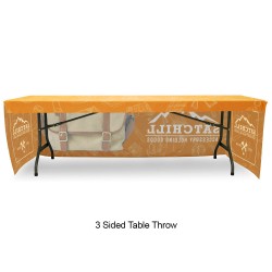 Fitted 8ft Table Throw Full Color Printing