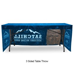 Fitted 6ft Table Throw Full Color Printing