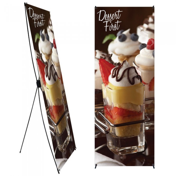 X Indoor Banner Stand | PRINT AND STAND PACKAGE