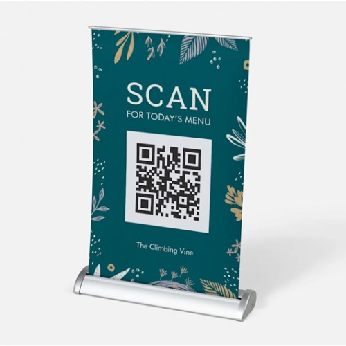 11x17 Tabletop Banner Stand and Print