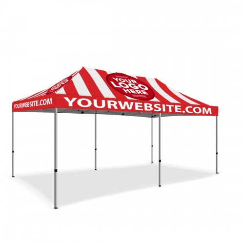 20 ft. Canopy Aluminum Tent - Full-Color UV Print Package