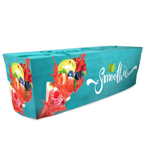 Fitted 8ft Table Throw Full Color Printing