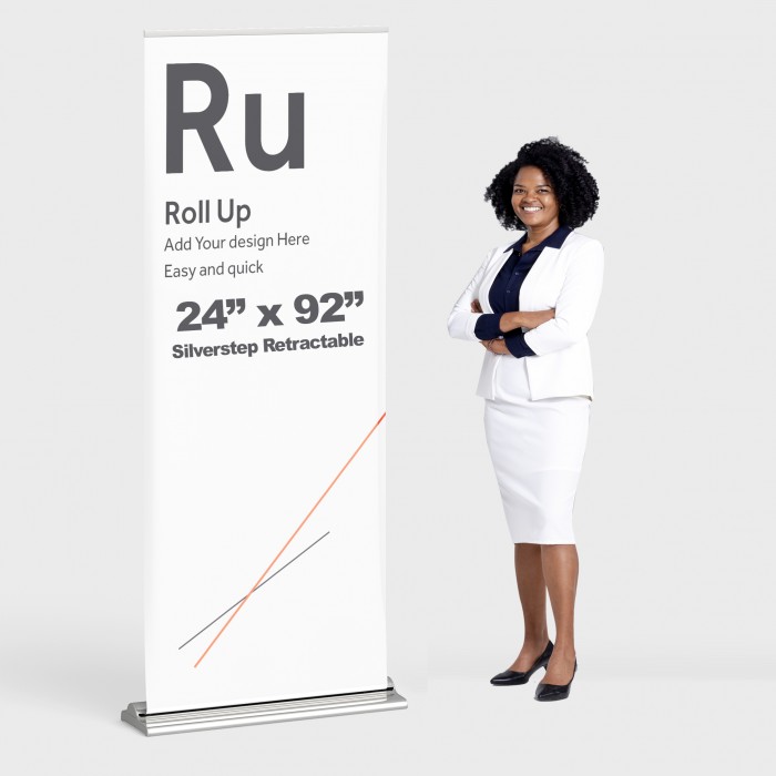 SilverStep 24x92 Retractable Banner Stand